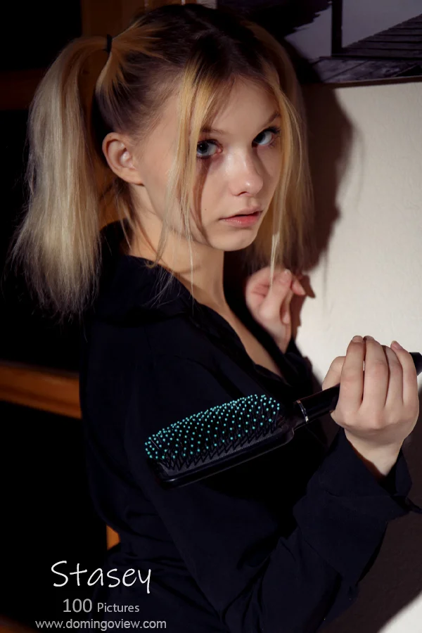 Stasey poses like young virgin teen